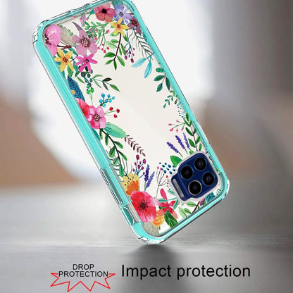 For Samsung Galaxy A13 4G Beautiful Design 3 in 1 Hybrid Triple Layer Armor Hard Plastic Soft Rubber TPU Shockproof Protective Frame  Phone Case Cover