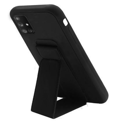 For Apple iPhone 13 (6.1") Hybrid Foldable Kickstand Magnetic Heavy Duty Silicone Rubber TPU Protector [Support Magnetic Car Mount]  Phone Case Cover