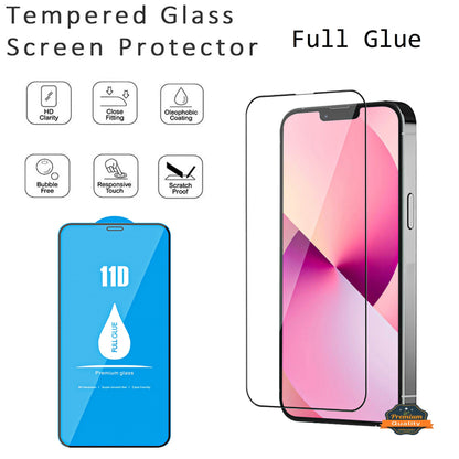 For Apple iPhone 14 Pro Max (6.7") Screen Protector Full Glue High Grade Alumina Tempered Glass Transparent Curved Screen Full Coverage Clear Screen Protector