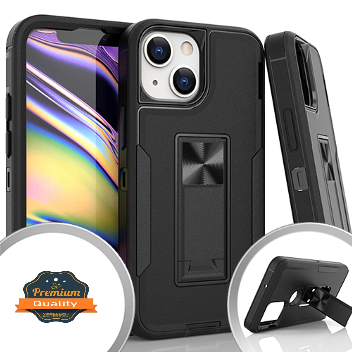 For Motorola Moto G Pure / Moto G Power 2022 Military Grade Rugged with Hidden Kickstand Hybrid Heavy Duty Support Car Mount Holder  Phone Case Cover