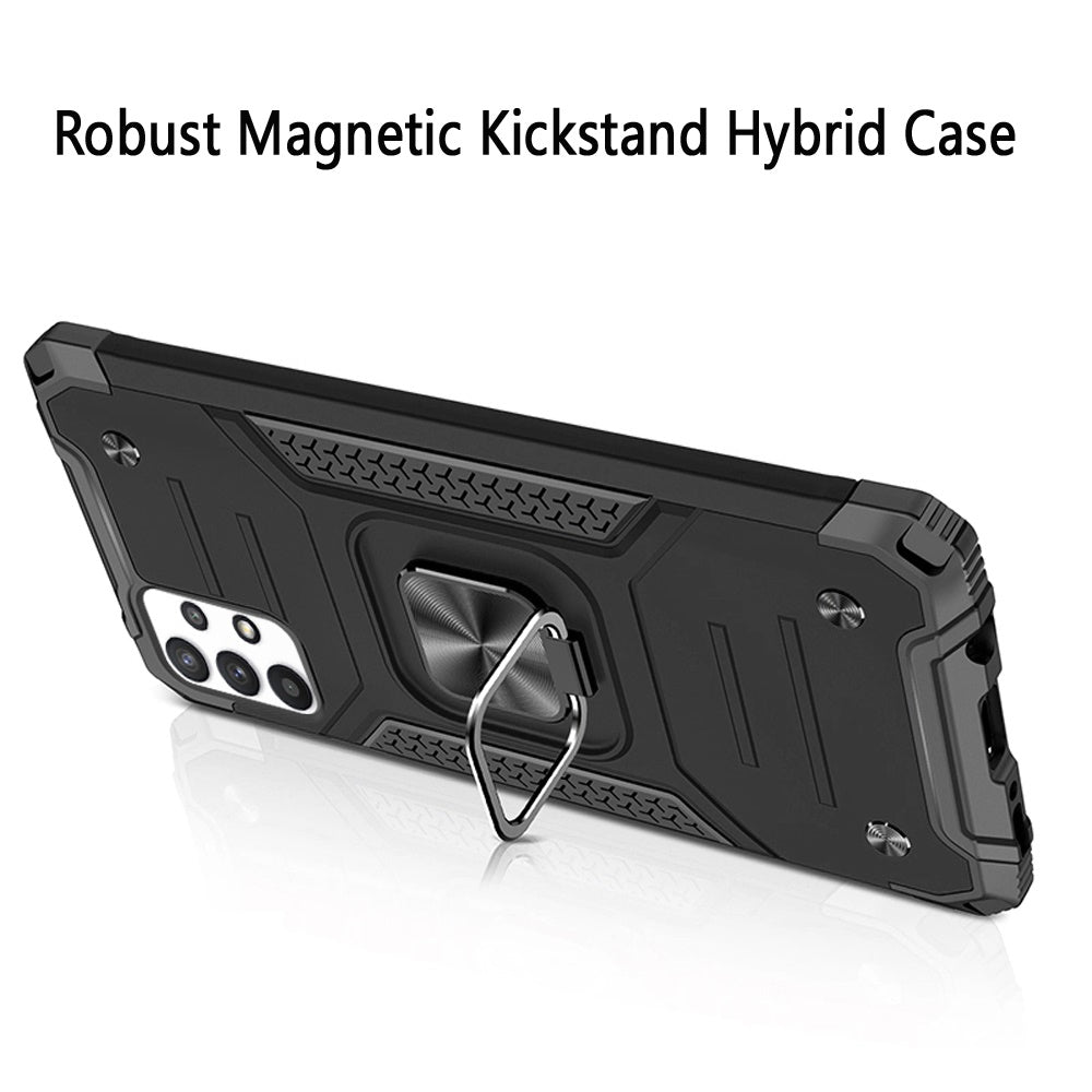 For Samsung Galaxy A53 5G Armor Hybrid with Ring Holder Kickstand Shockproof Heavy-Duty Durable Rugged Dual Layer  Phone Case Cover