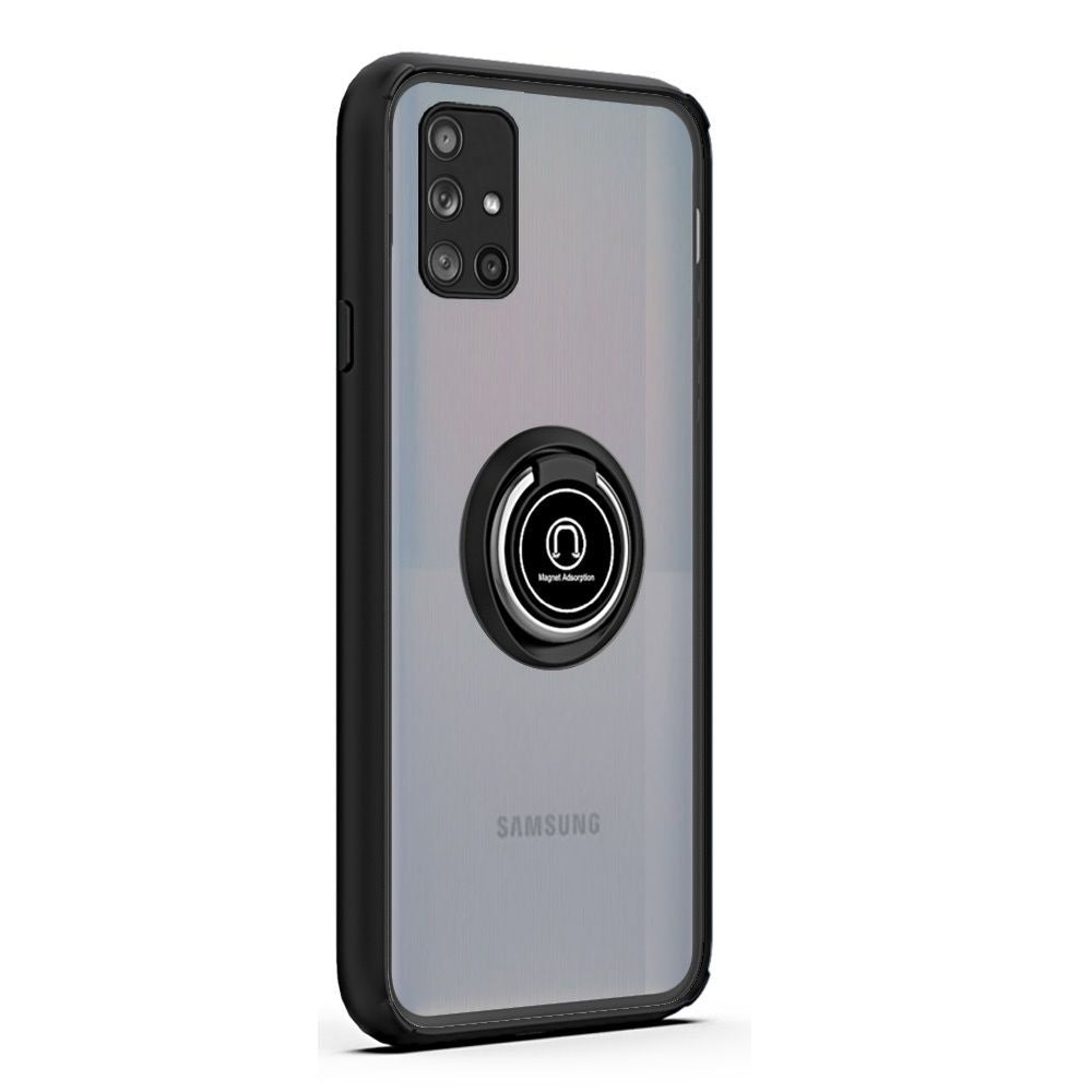 For Samsung Galaxy S9 /S9 Plus Hybrid PC and TPU Shockproof with 360° Rotation Ring Magnetic Metal Stand & Covered Camera  Phone Case Cover