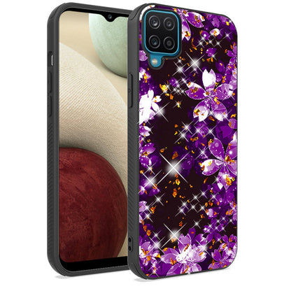 For Apple iPhone 13 Pro (6.1") Printed Design Pattern Hybrid with Glitter Sparkle Bling Slim Fit Luxury Hard TPU Shockproof Protective  Phone Case Cover