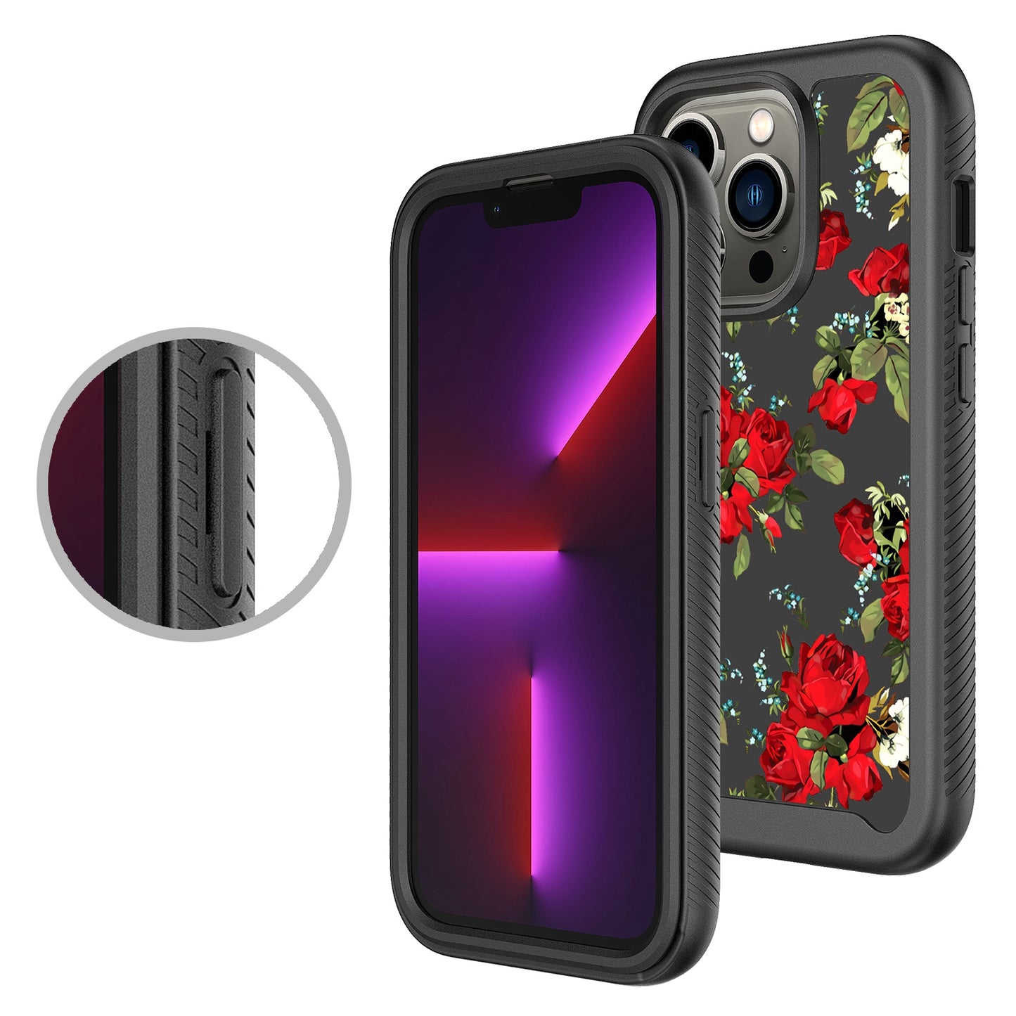 For Samsung Galaxy A23 5G Stylish Design 2in1 Hybrid Armor Hard Rubber TPU Shockproof Front Frame Bumper  Phone Case Cover