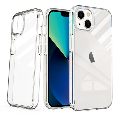 For Apple iPhone 11 (6.1") Transparent Designed Slim Thick Hybrid Hard PC Back and TPU Frame Bumper Protective Matte Clear Phone Case Cover