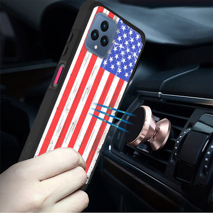 For T-Mobile Revvl 6 /6 Pro 5G Graphic Design Pattern Hard PC TPU Tough Strong Hybrid Shockproof Armor Frame  Phone Case Cover