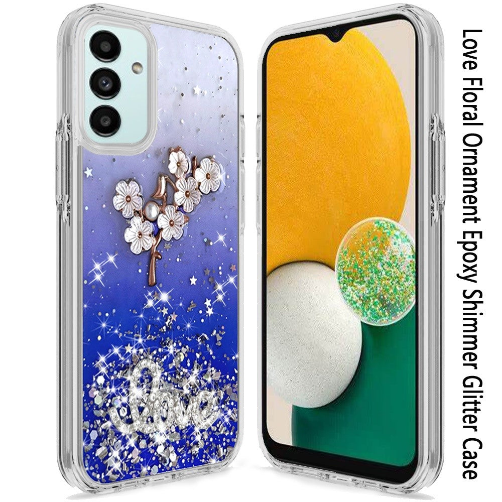 For Motorola Moto G Power 2022 Fashion Graphic Pattern Design Epoxy Colorful Skin Glitter Hybrid Bling TPU Hard Impact Armor  Phone Case Cover