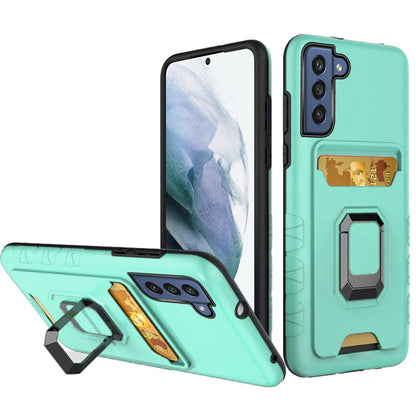 For Samsung Galaxy S22 /Plus Ultra Wallet Case Designed with Credit Card Holder & Ring Stand Kickstand Heavy Duty Hybrid Armor  Phone Case Cover