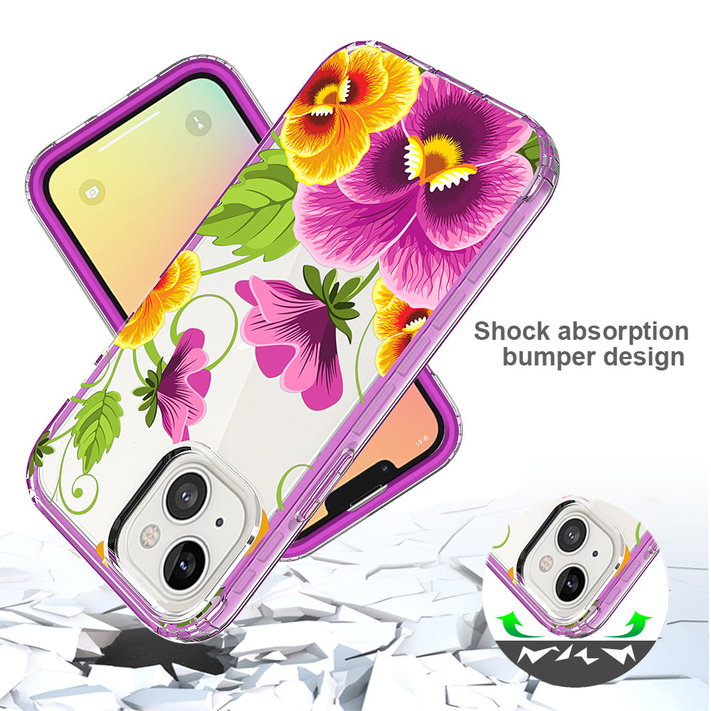 For Google Pixel 6 / Pro Beautiful Design 3 in 1 Hybrid Triple Layer Armor Hard Plastic Soft Rubber TPU Shockproof Protective Frame  Phone Case Cover