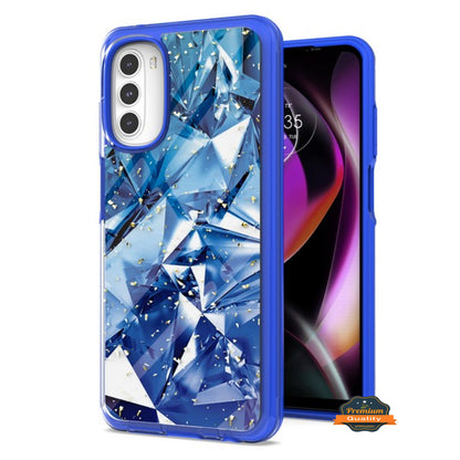 For Motorola Moto G 5G 2022 Fashion Pattern Design Shockproof Protection Soft TPU Frame and Hard PC Back Slim  Phone Case Cover