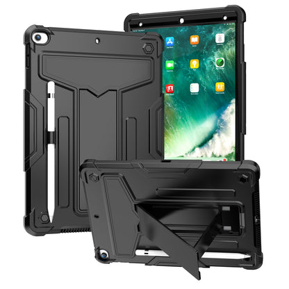 Case for Samsung Galaxy Tab S6 Lite 10.4" Tough Hybrid Kickstand Vertical 3in1 Shockproof Anti-Scratch PC + Silicone Aromr Tablet Black Tablet Cover