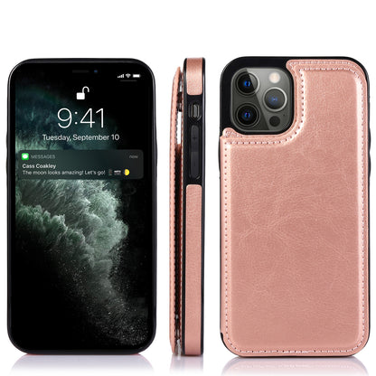 For Apple iPhone 11 (6.1") Wallet PU Leather [Two Magnetic Clasp] [Card Slots] Stand Durable Back Storage Flip  Phone Case Cover