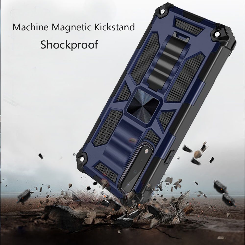 For Apple iPhone 11 (6.1") Heavy Duty Stand Hybrid [Military Grade] Rugged with Built-in Kickstand Fit Magnetic Car Mount  Phone Case Cover