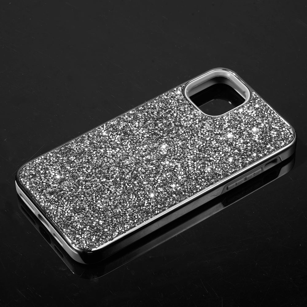 For Samsung Galaxy S22 /Plus Ultra Bling Sparkly Glitter Luxury Diamonds Shiny Sparker Shell Hybrid Rugged TPU & Hard PC Electroplated Frame  Phone Case Cover