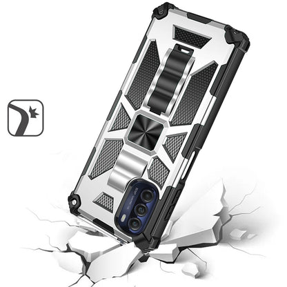 For Motorola Moto G 5G 2022 Heavy Duty Stand Hybrid Shockproof [Military Grade] Rugged Protective Built-in Kickstand  Phone Case Cover