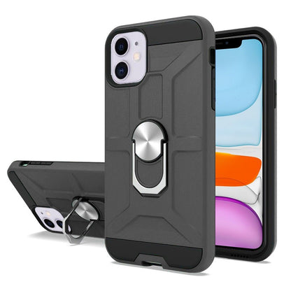 For Apple iPhone 13 /Pro /Mini Hybrid Ring Stand [360° Rotatable Ring Holder Magnetic Kickstand] Armor Shockproof TPU  Phone Case Cover