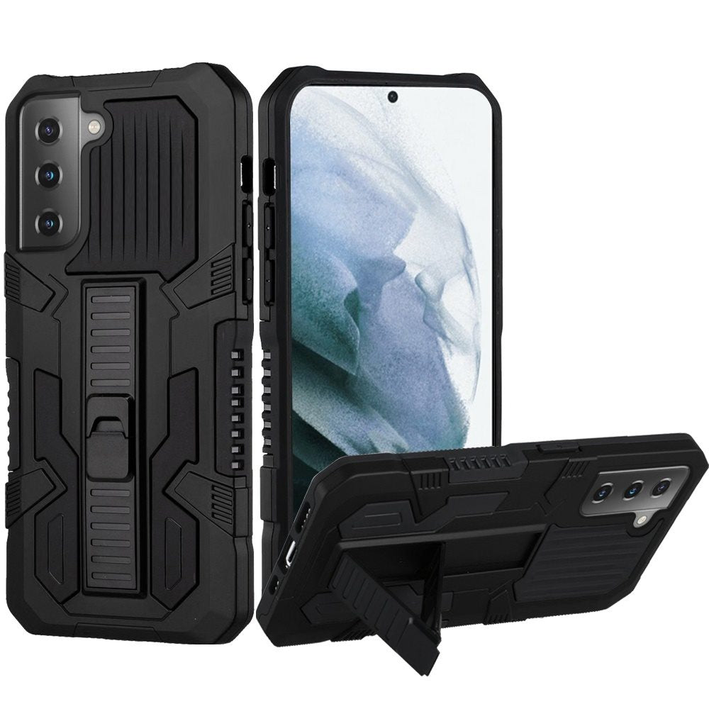 For Samsung Galaxy S21+ Plus Hybrid Rugged [Shockproof] 2in1 Protective with Kickstand Military Grade Hard PC + TPU  Phone Case Cover