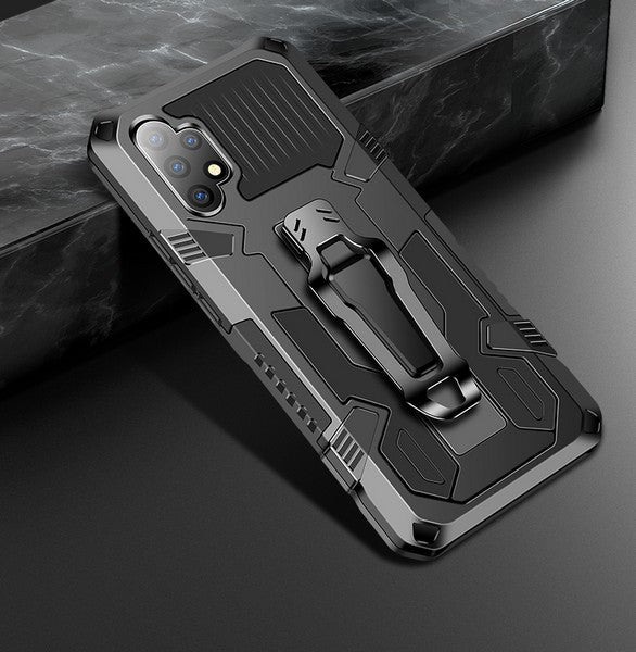 For Samsung Galaxy A12 5G Hybrid Heavy Duty Stand Protection Shockproof Defender with Belt Clip and Kickstand Dual Layer  Phone Case Cover