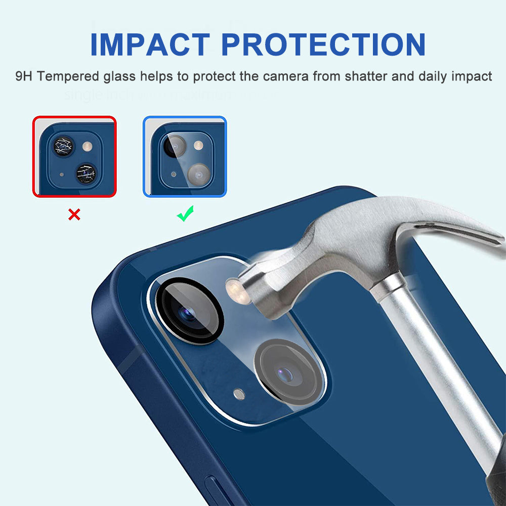 For Apple iPhone 13 /Pro Max Mini Camera Lens Protector Tempered Glass Rear Back Camera Protective Lens Shield Anti-Glare, Case Friendly  Screen Protector