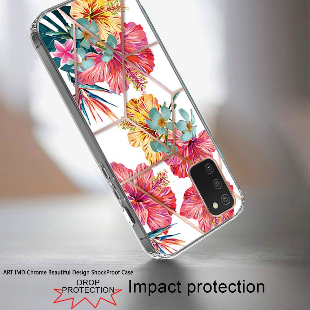 For Apple iPhone 11 (6.1") Fashion Art Floral IMD Design Beautiful Flower Pattern Hybrid Protective Hard TPU  Phone Case Cover