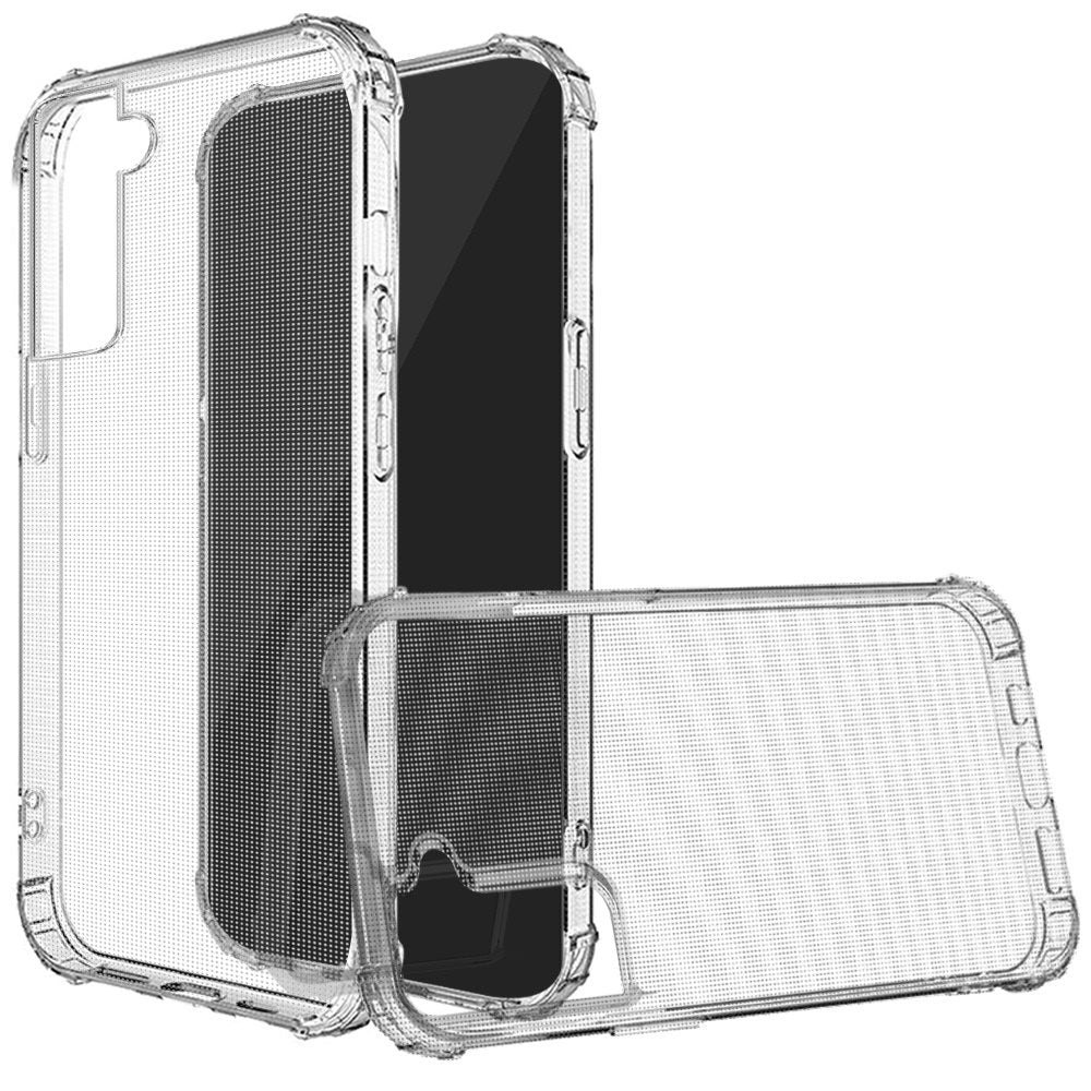 For Samsung Galaxy S21 (6.2") Hybrid Transparent Thick Pure TPU Rubber Silicone 4 Corners Gel Shockproof Protective Slim Back Clear Phone Case Cover