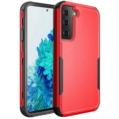 For Apple iPhone 11 (6.1") Hybrid Rugged Hard Shockproof Drop-Proof with 3 Layer Protection, Military Grade Heavy-Duty Red Phone Case Cover