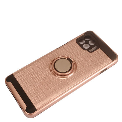 For Motorola Moto One 5G, Moto G 5G Plus Hybrid 360° Ring Armor Shockproof Dual Layers Rugged 2 in 1 Holder with Ring Stand Rose Gold Phone Case Cover