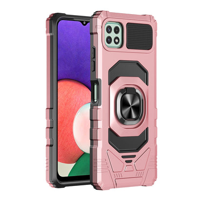 For Samsung Galaxy A33 5G Hybrid Dual Layer with Rotate Magnetic Ring Stand Holder Kickstand, Rugged Shockproof Protective  Phone Case Cover