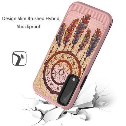 For Apple iPhone 13 Pro Max (6.7") Cute Design Printed Pattern Fashion Brushed Texture Shockproof Dual Layer Hybrid Slim Protective Had PC + TPU Rubber  Phone Case Cover