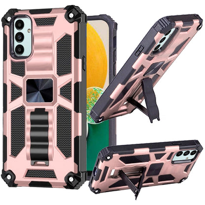 For Samsung Galaxy A13 4G Heavy Duty Stand Hybrid Shockproof [Military Grade] Rugged Protective with Built-in Kickstand  Phone Case Cover