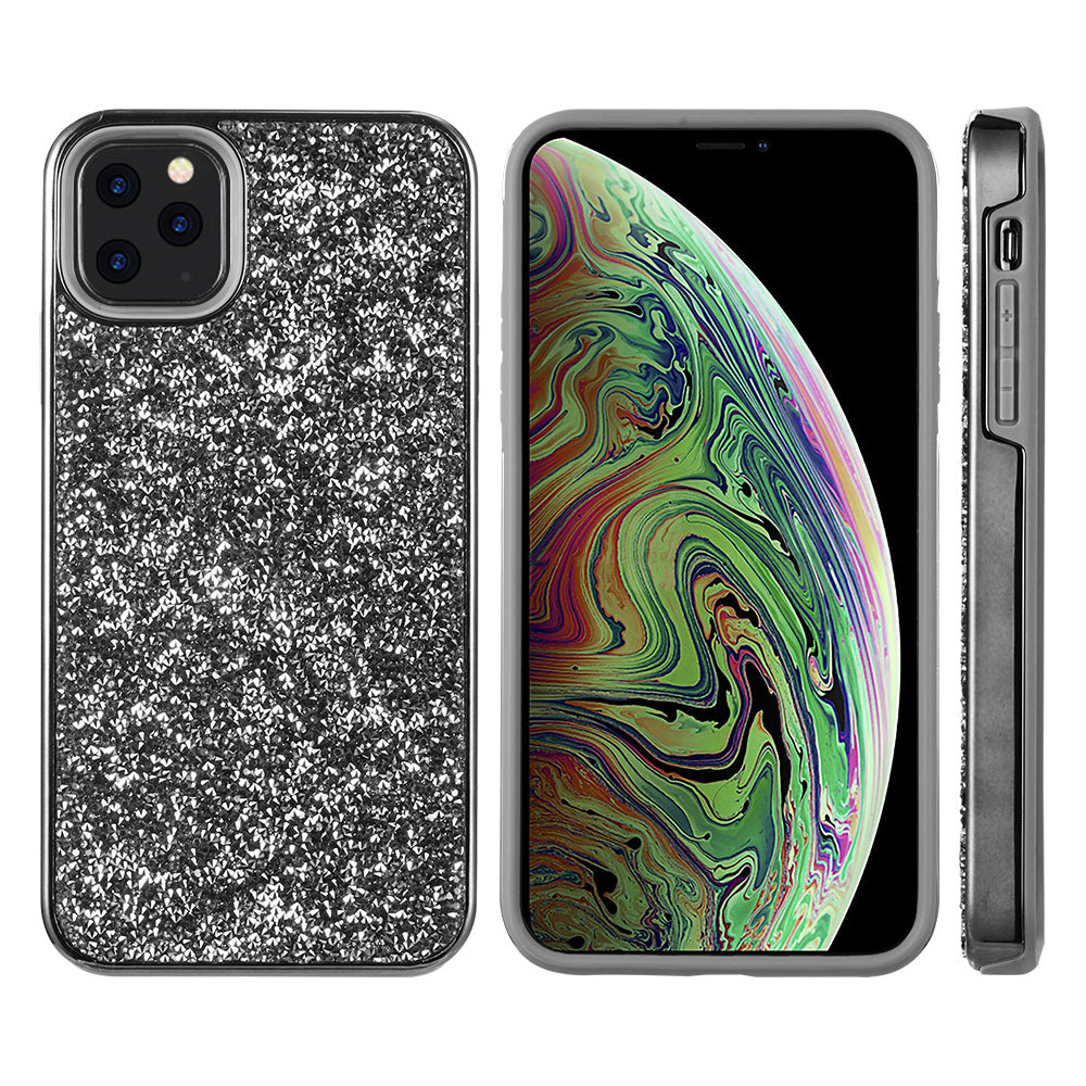 For Samsung Galaxy S22 /Plus Ultra Bling Sparkly Glitter Luxury Diamonds Shiny Sparker Shell Hybrid Rugged TPU & Hard PC Electroplated Frame  Phone Case Cover