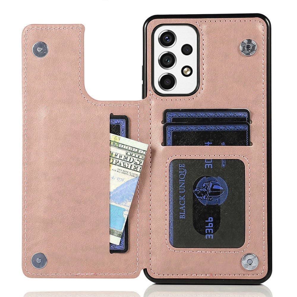 For Samsung Galaxy A53 5G Fashion Design Wallet PU Leather with [Two Magnetic Clasp] [Card Slots] Stand Back Storage Flip  Phone Case Cover