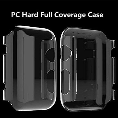 For Apple Watch 40mm Series SE 6 Crystal Clear Screen Protector Snap-on Full Cover Shell Rubber TPU + Hard PC Frame for iWatch Series SE/6/5/4 Clear Phone Case Cover