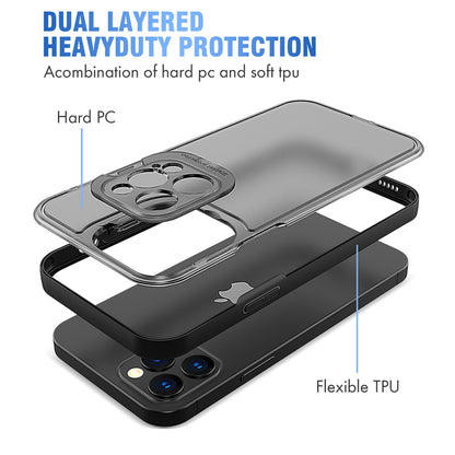 For Apple iPhone 13 / Pro Max Cases with Kickstand & Camera Protection Hybrid Rubber Bumper Shockproof Anti-Slip Drop Protective  Phone Case Cover