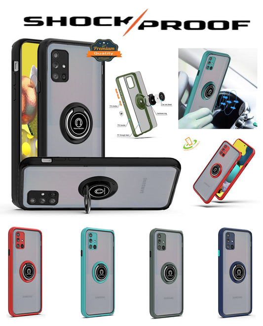 For Samsung Galaxy S22 /Plus Ultra Hybrid Protective Shockproof with 360° Rotation Ring Magnetic Metal Stand & Covered Camera  Phone Case Cover