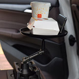 For Universal Cup Holder Tray Adjustable Rotatable 360° Swivel Arm with 9" Tray Surface and Phone Slot Fits Vehicle, Boats, Car, SUV,Truck Black Phone Case Cover