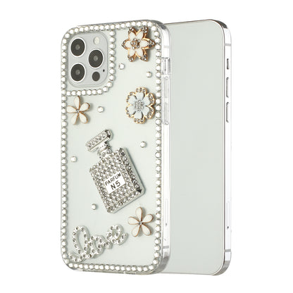 For Samsung Galaxy S22+ Plus Bling Crystal 3D Full Diamond Luxury Sparkle Rhinestone Hybrid Bumper Protective  Phone Case Cover