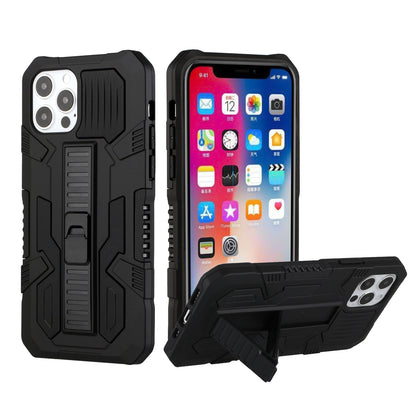 For Apple iPhone 13 Pro Max (6.7") Hybrid Tough Rugged [Shockproof] Dual Layer Protective with Kickstand Military Grade Hard PC + TPU  Phone Case Cover