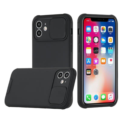 For Apple iPhone 12 Pro Max (6.7") Heavy Duty Cases with Slide Camera Protection Slim Dual Layer Hard TPU Protective Shockproof Armor  Phone Case Cover