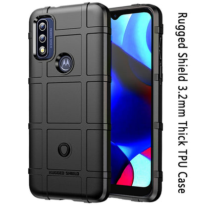 For Motorola Moto Edge (2022) Rugged Shield Hybrid TPU Thick Solid Rough Armor Tactical Matte Grip Silicone Texture  Phone Case Cover