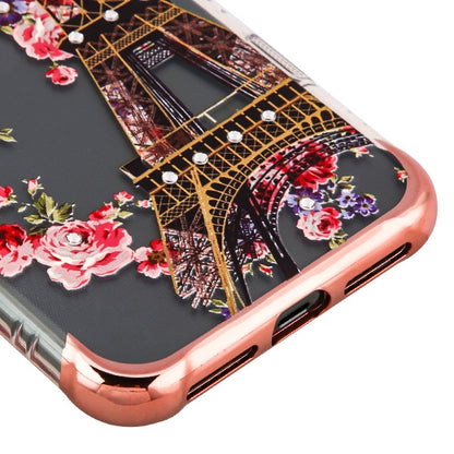 For Apple iPhone 11 Pro Stylish Design Bling Hybrid Rubber TPU Hard PC Shockproof Armor Rugged Slim Paris Flowers Bloom Phone Case Cover