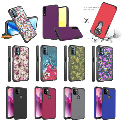 For T-Mobile Revvl 6 /6 Pro 5G Graphic Design Pattern Hard PC TPU Tough Strong Hybrid Shockproof Armor Frame  Phone Case Cover