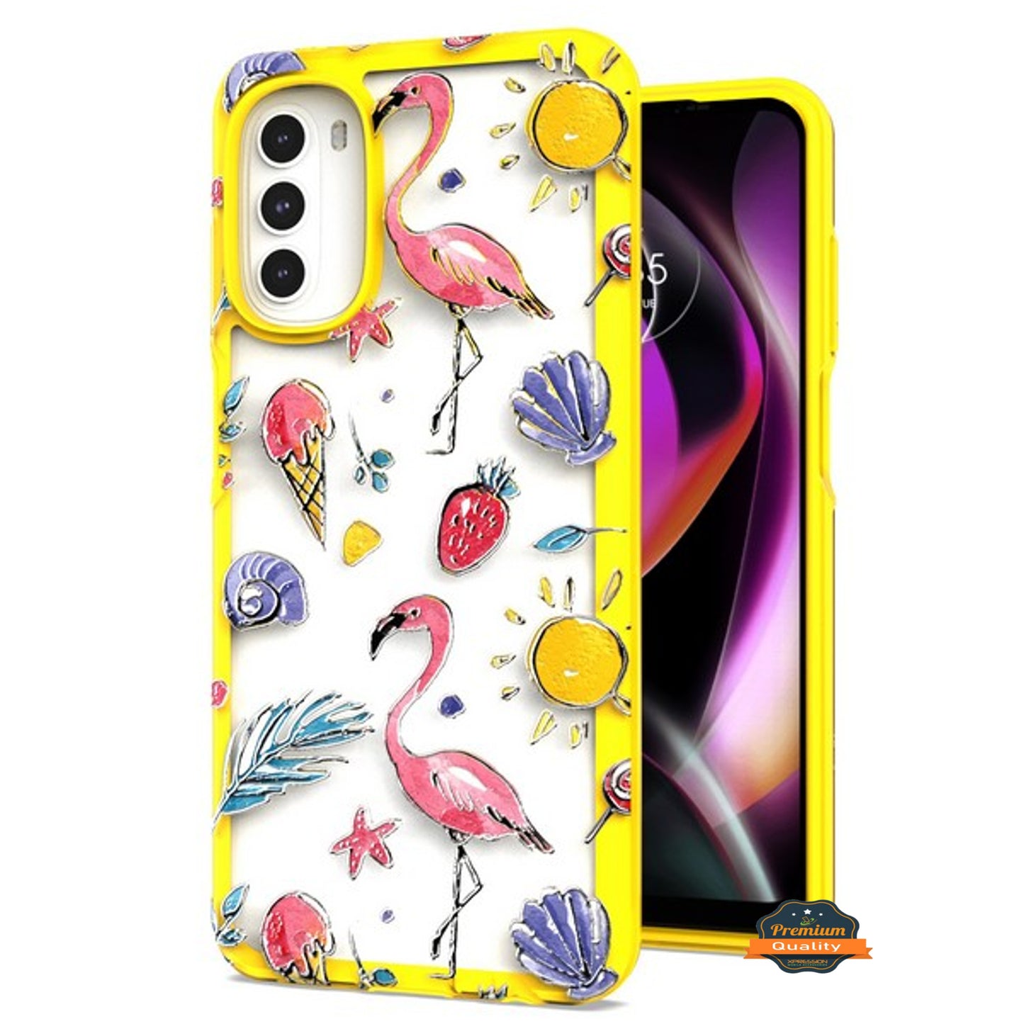 For Motorola Moto G 5G 2022 Fashion Pattern Design Shockproof Protection Soft TPU Frame and Hard PC Back Slim  Phone Case Cover