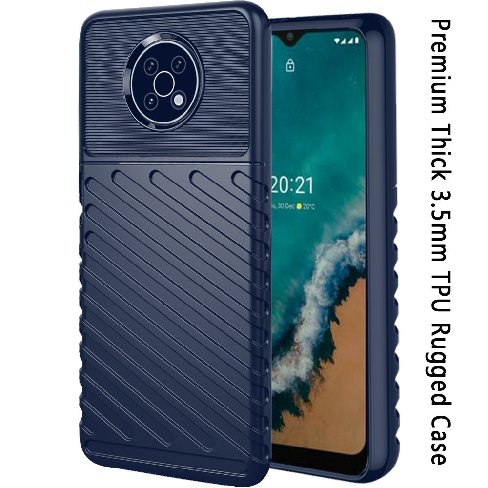 For Nokia G50 5G Rugged Hybrid Hard PC Soft Silicone Gel 3.5mm TPU Bumper Texture Shockproof Anti Slip Protective Stylish Ultra Slim  Phone Case Cover