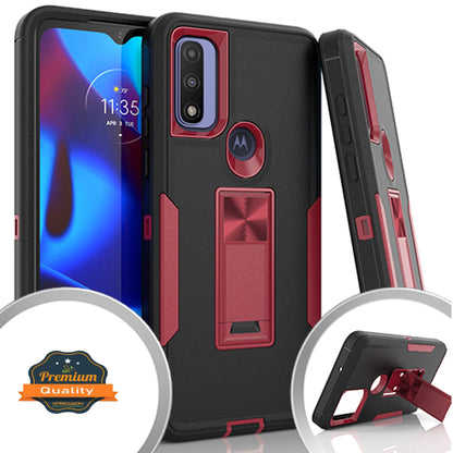 For Motorola Moto G Pure / Moto G Power 2022 Military Grade Rugged with Hidden Kickstand Hybrid Heavy Duty Support Car Mount Holder  Phone Case Cover