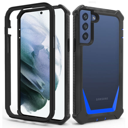 For Samsung Galaxy S22 /Plus Ultra Solid Tough Shockproof Ultimate Hybrid Full-Body Rugged Bumper Frame Clear Back Hard PC Soft TPU  Phone Case Cover