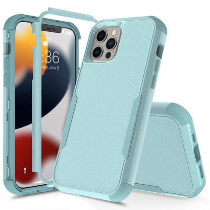 For Apple iPhone 13 /Pro Max Mini Armor 3 in 1 Three Layer Heavy Duty Rugged Hybrid Hard PC Soft TPU Bumper Shockproof Full Protective  Phone Case Cover