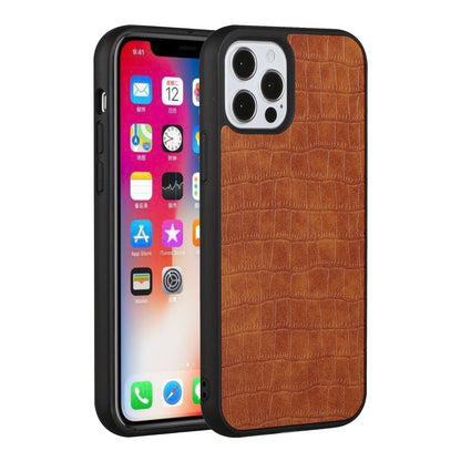 For Apple iPhone 11 (6.1") Ultra Slim Thin PU Leather Crocodile Flip Snap On Hybrid Shockproof TPU PC Hard Shell Durable  Phone Case Cover