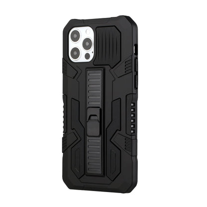 For Apple iPhone 13 (6.1") Hybrid Tough Rugged [Shockproof] Dual Layer Protective with Kickstand Military Grade Hard PC + TPU  Phone Case Cover