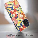 For Samsung Galaxy A03S Bliss Floral Stylish Design Hybrid Rubber TPU Hard PC Shockproof Armor Rugged Slim Fit  Phone Case Cover